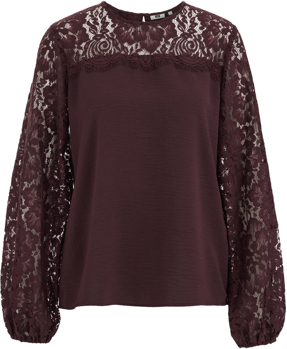 WE Fashion Dames blouse met kant