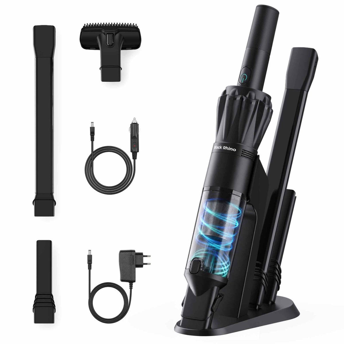 Black Rhino AeroClean Draagbare Autostofzuiger Snoerloos 15Kpa - Black Rhino - €79,95
