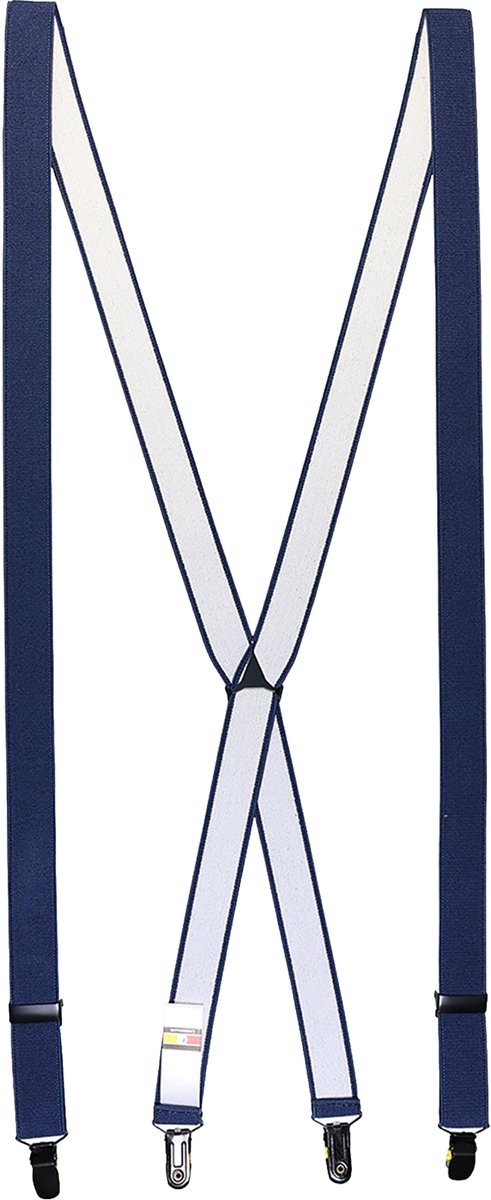 LINDENMANN heren bretels X-vorm - marine