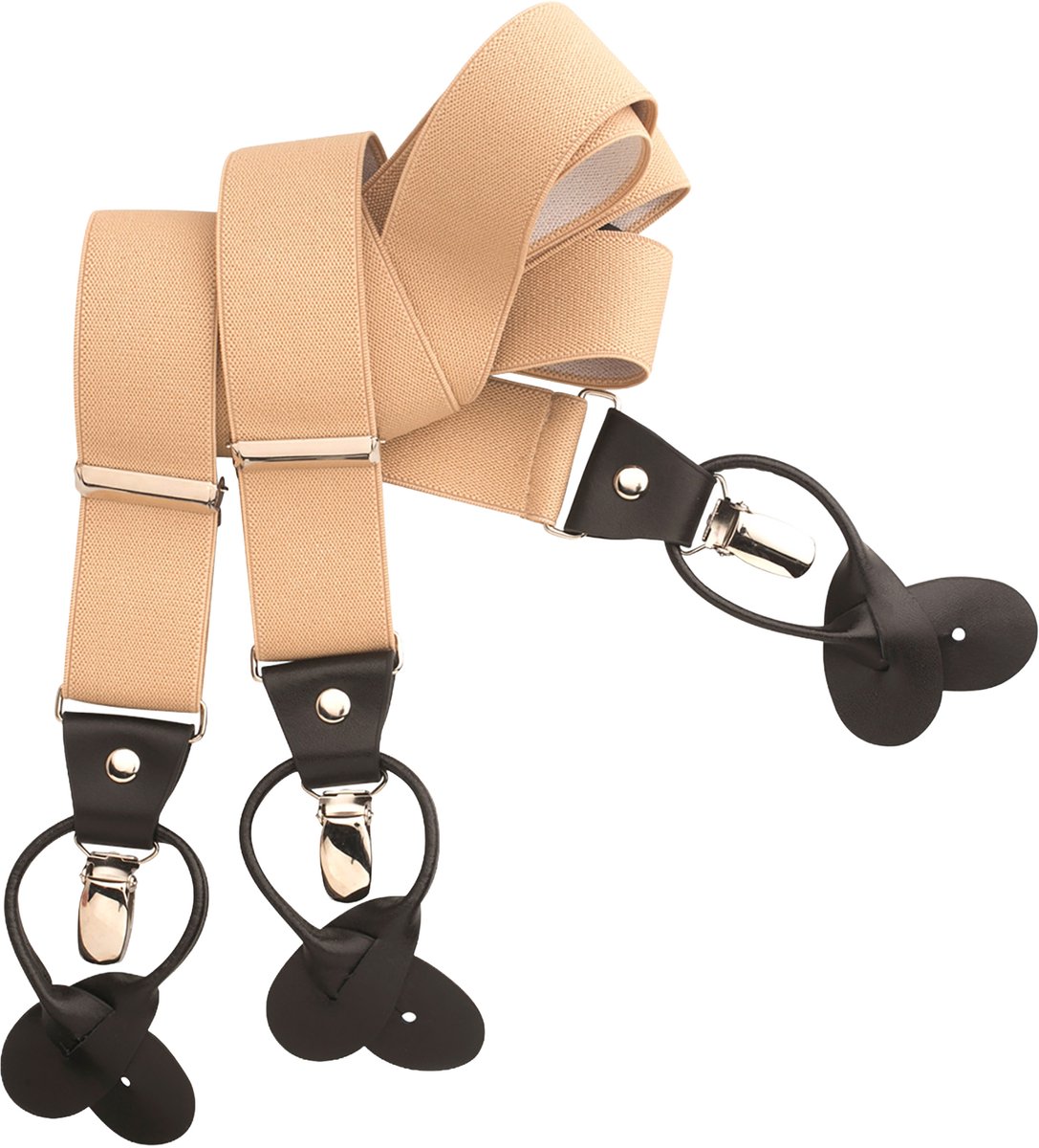 LINDENMANN heren bretels Y-vorm - beige