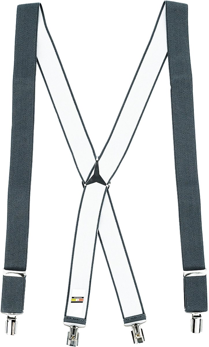 LINDENMANN heren bretels X-vorm - antraciet
