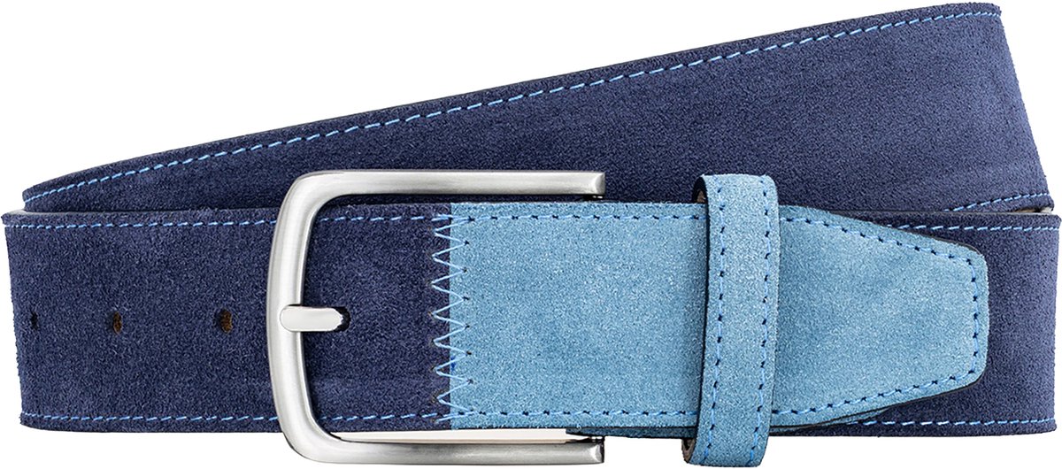LINDENMANN leren heren riem - marine