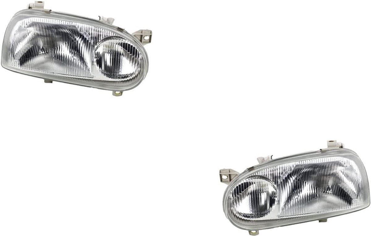 Koplampen Halogeen geschikt voor VW Golf III 1Hx0 91-97 H1 Set Links Rechts