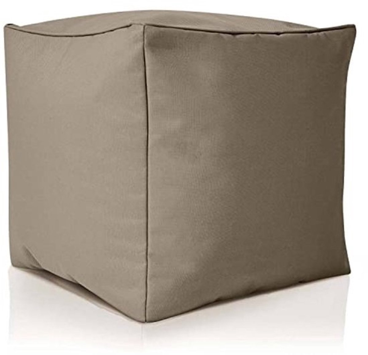 Zitzak Kruk 40x40 cm - Voetenbankje en Zitpoef voor Kinderen en Volwassenen - Comfortabele Voetensteun in Khaki