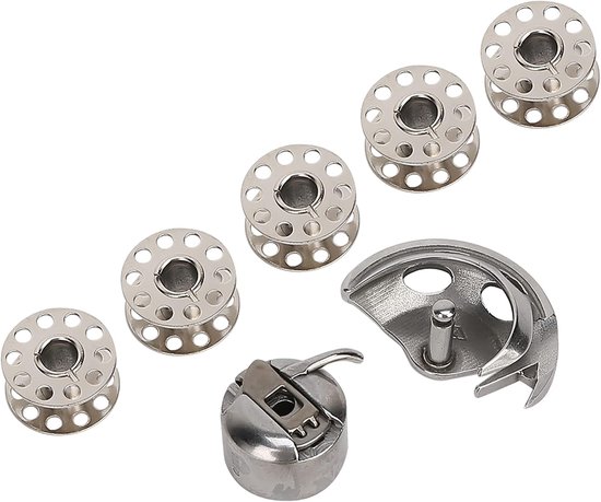 Spoelcapsule w6, spoel capsule W6, naaigaren onderdelen scheepshaak spoelcapsule, spoel doos set klasse 15 hendel deel #6510 voor 158.19461, Sewing Notions & Supplies Spoelen — afbeelding 2
