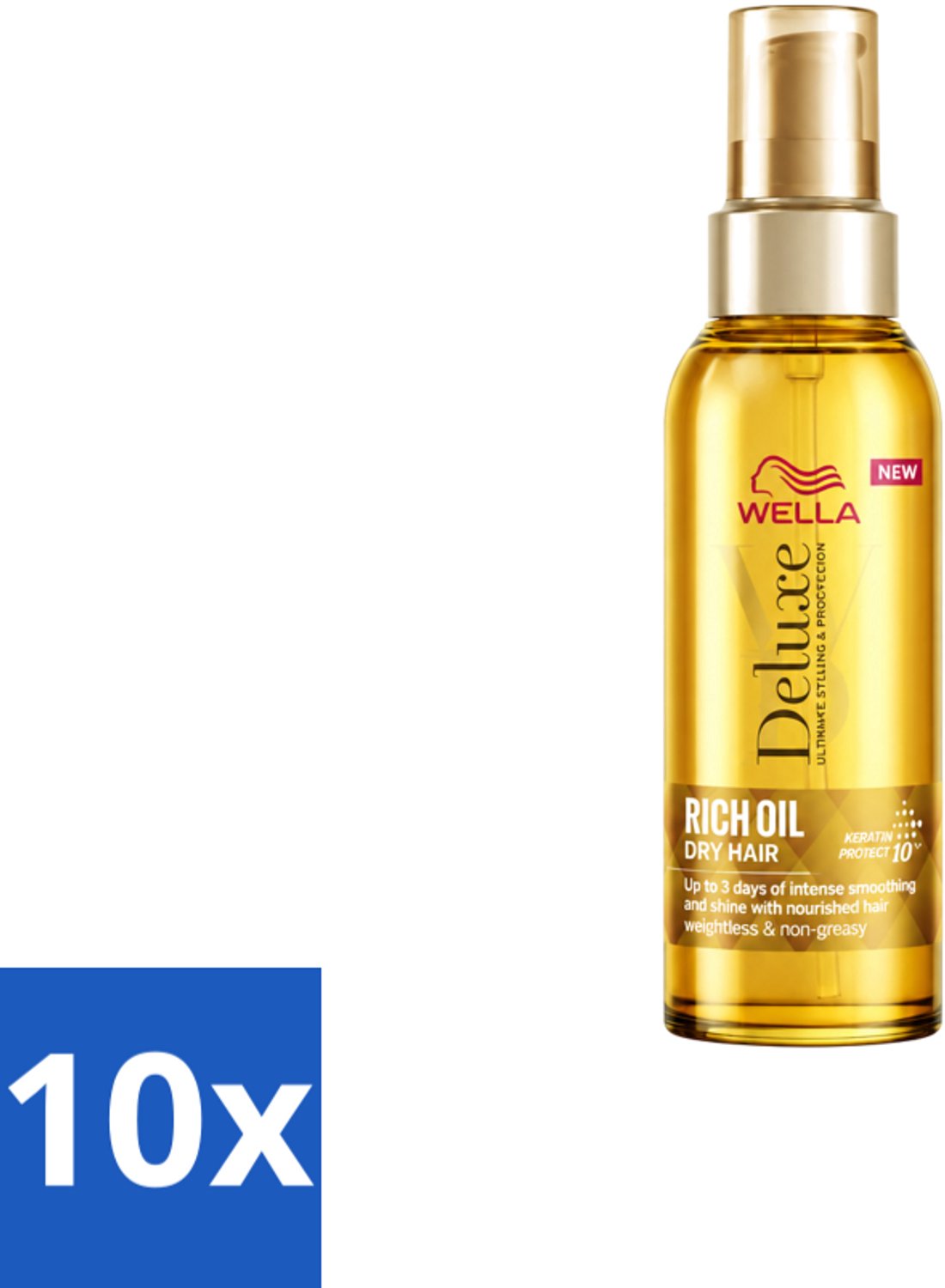 10 x Wella – Deluxe Oil Rich – Haarolie – 100 ml - Voordeelverpakking - 10 stuks