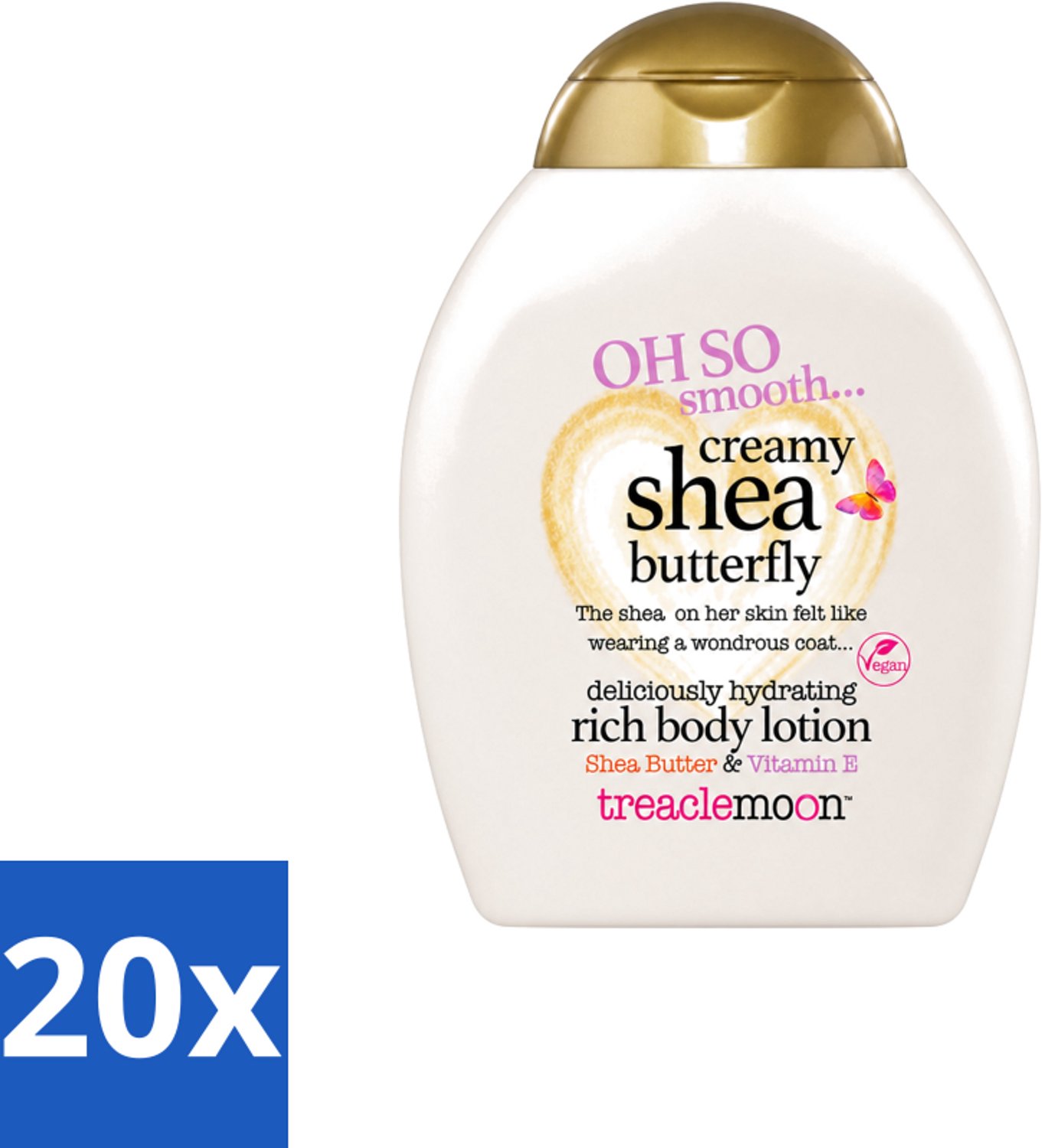 20 x Treaclemoon – Bodylotion – Creamy Shea Butterfly – 250 ml - Voordeelverpakking - 20 stuks