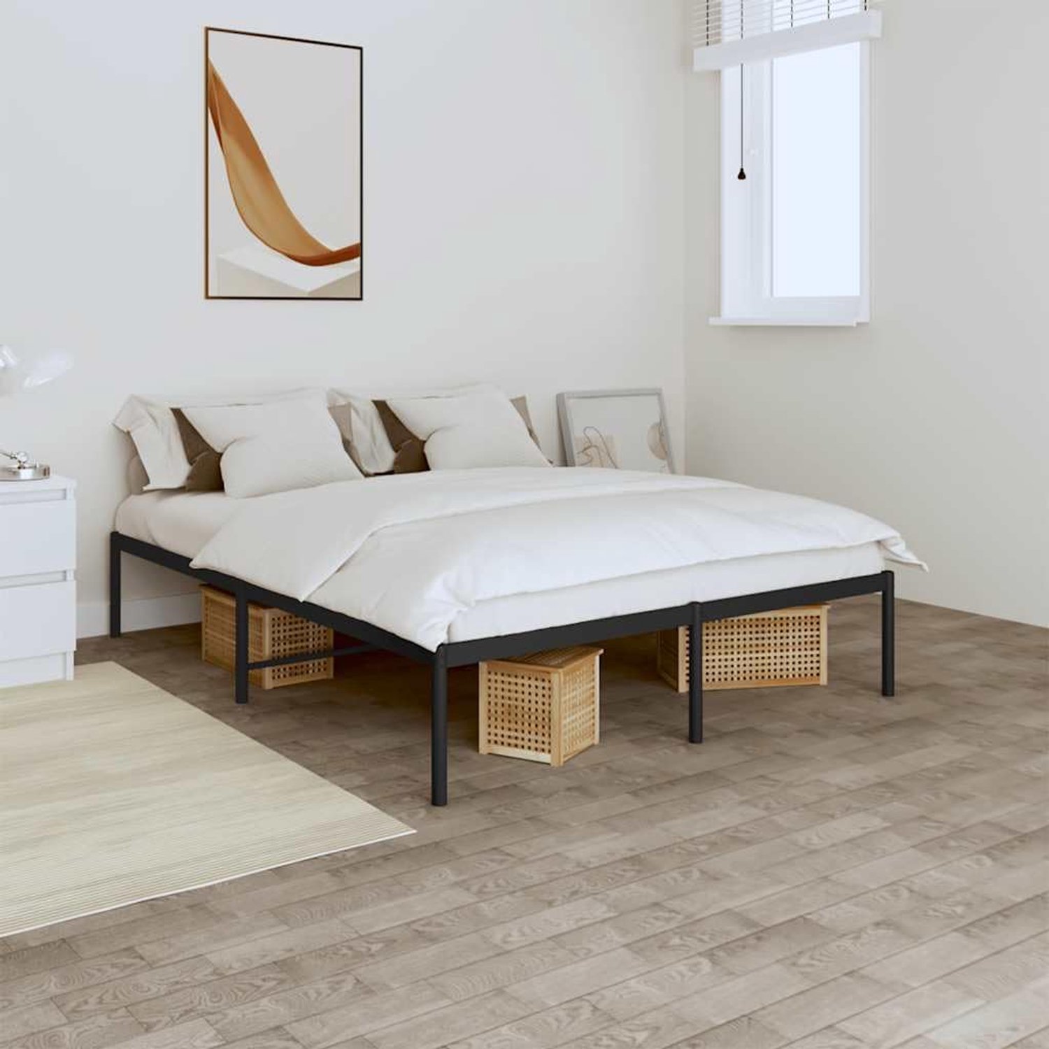 Staal Opbergruimte Classic 140x190 cm Zwart