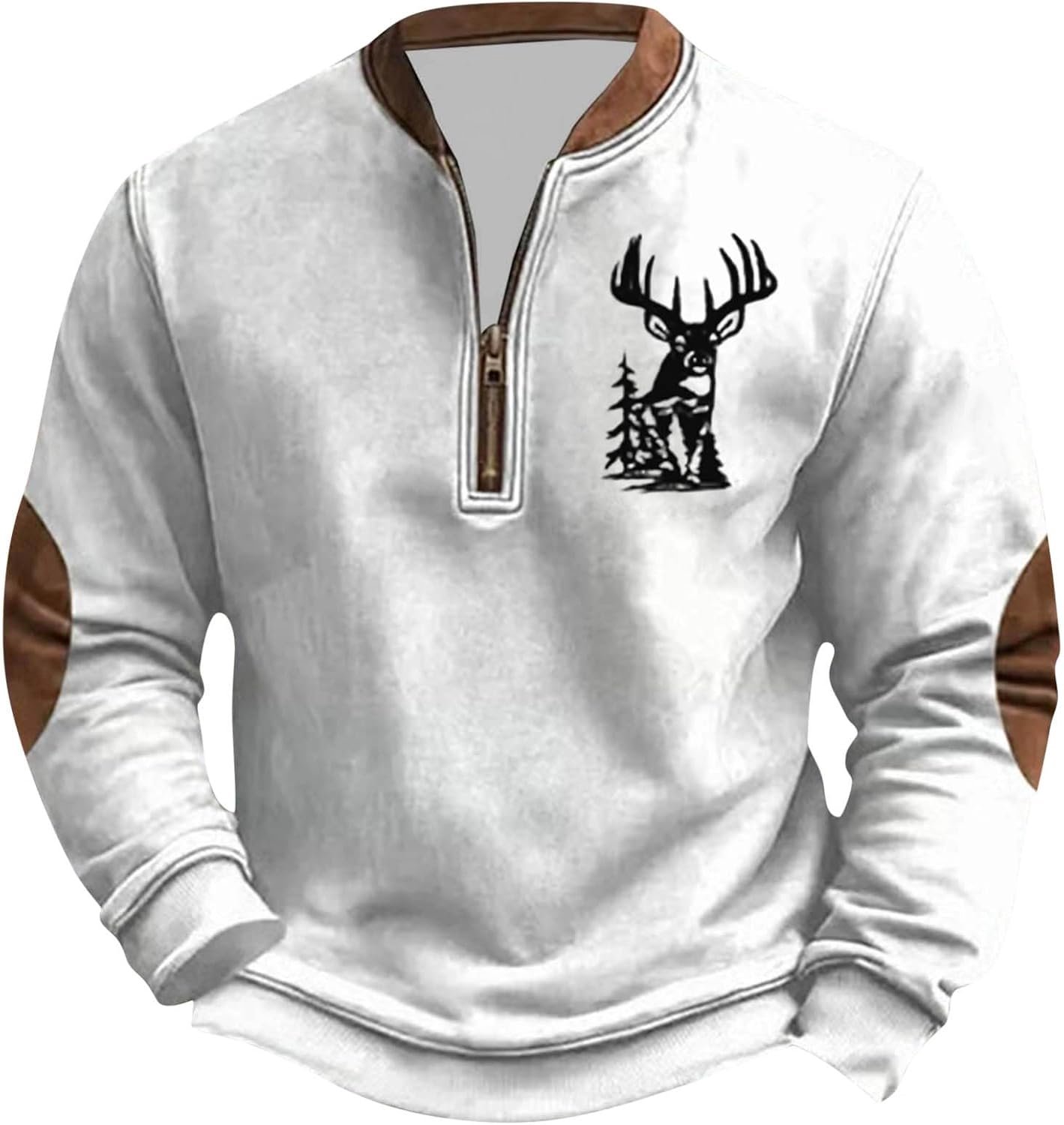 Wintertrui met lange mouwen en ronde hals, van zacht fleece, ideaal voor outdooractiviteiten en dagelijks gebruik.