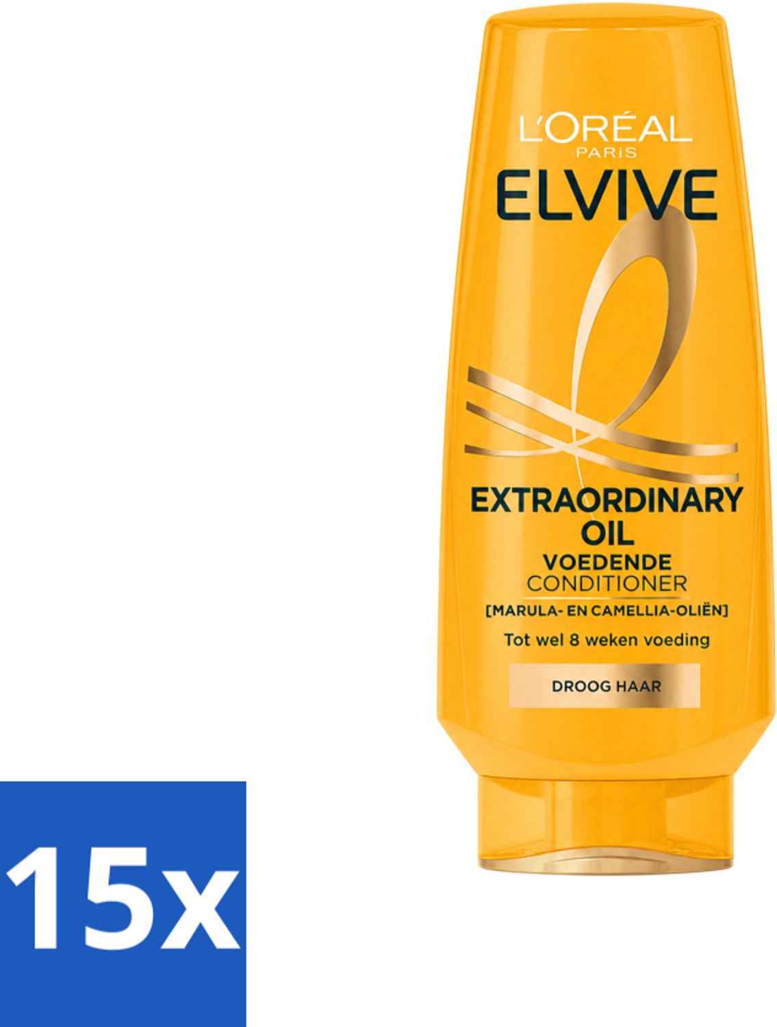 15 x L'Oréal Paris Elvive Extraordinary Oil - Conditioner - Droog Haar - 200ml - Voordeelverpakking - 15 stuks