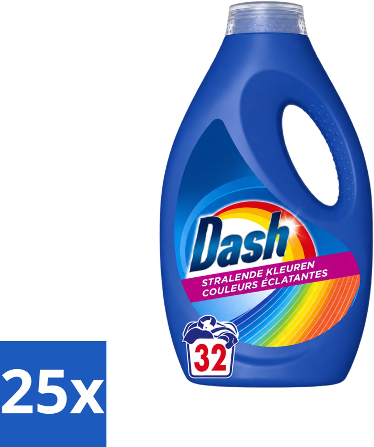 25 x Dash - Stralende Kleuren - Vloeibaar Wasmiddel - Gekleurde Was - 32 Wasbeurten - Voordeelverpakking - 25 stuks