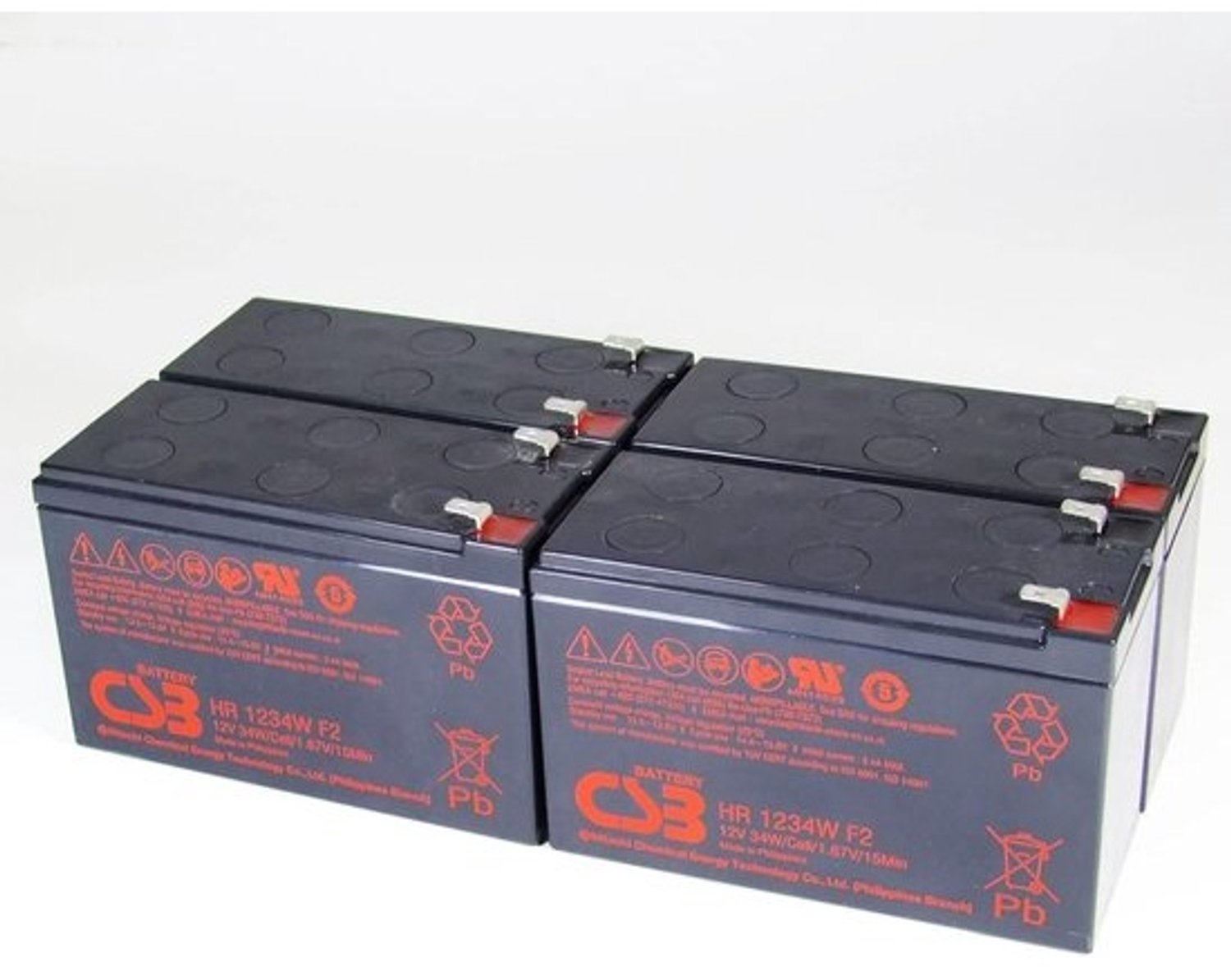 Loodbatterij - Vervangende accu - Noodstroom-UPS - Onderhoudsvrije AGM-accu - 12 volt - 9 Ah - Zwart