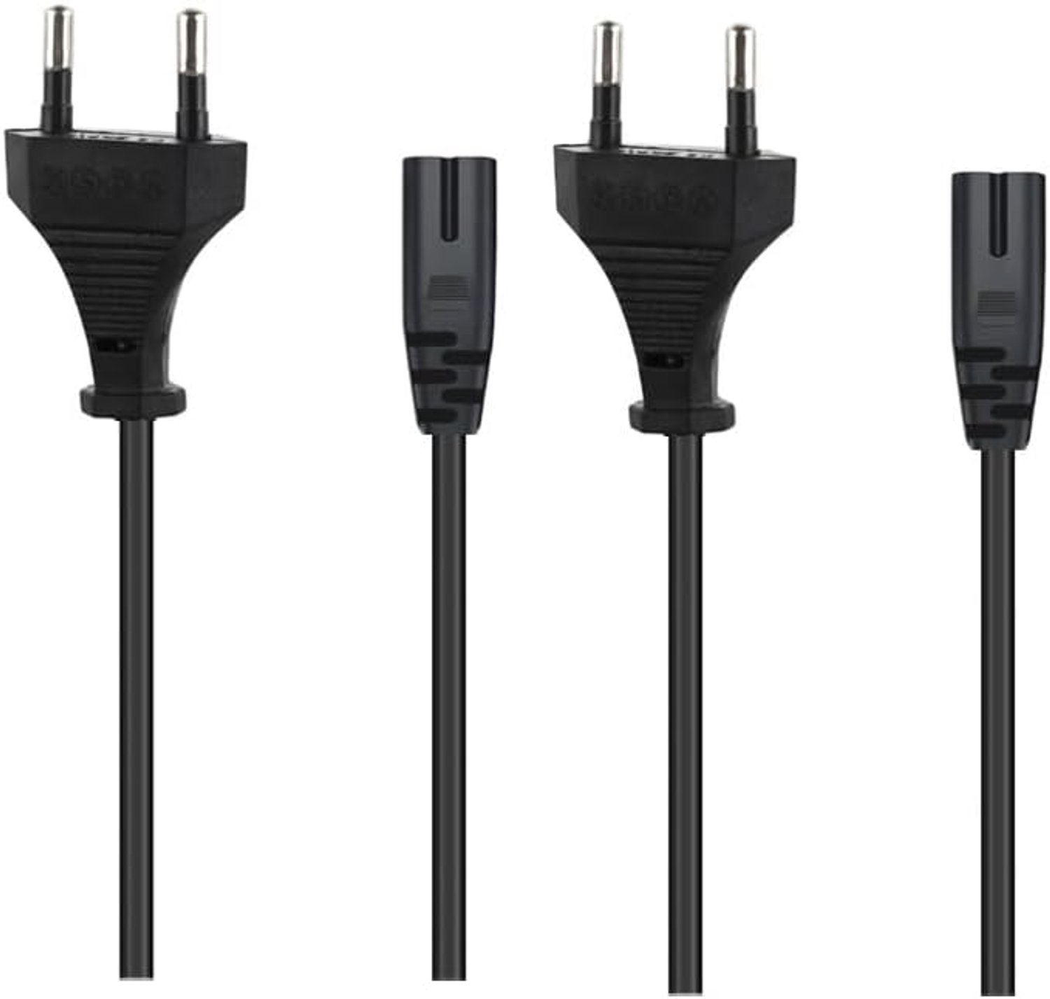 2 stuks AC stroomkabel, 2 m, netsnoer, compatibel met PartyBox 100, 200, 300, 310, 1000, compatibel met Party Box, draadloos Bluetooth luidspreker, audiosysteem