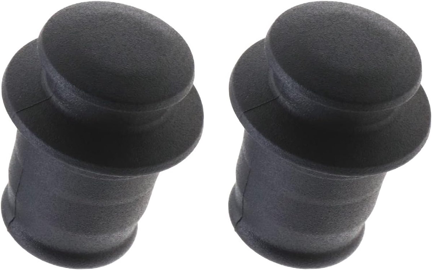 2x Zwarte Auto Sigarettenaansteker Dop, Waterdicht & Stofvrij (21mm)