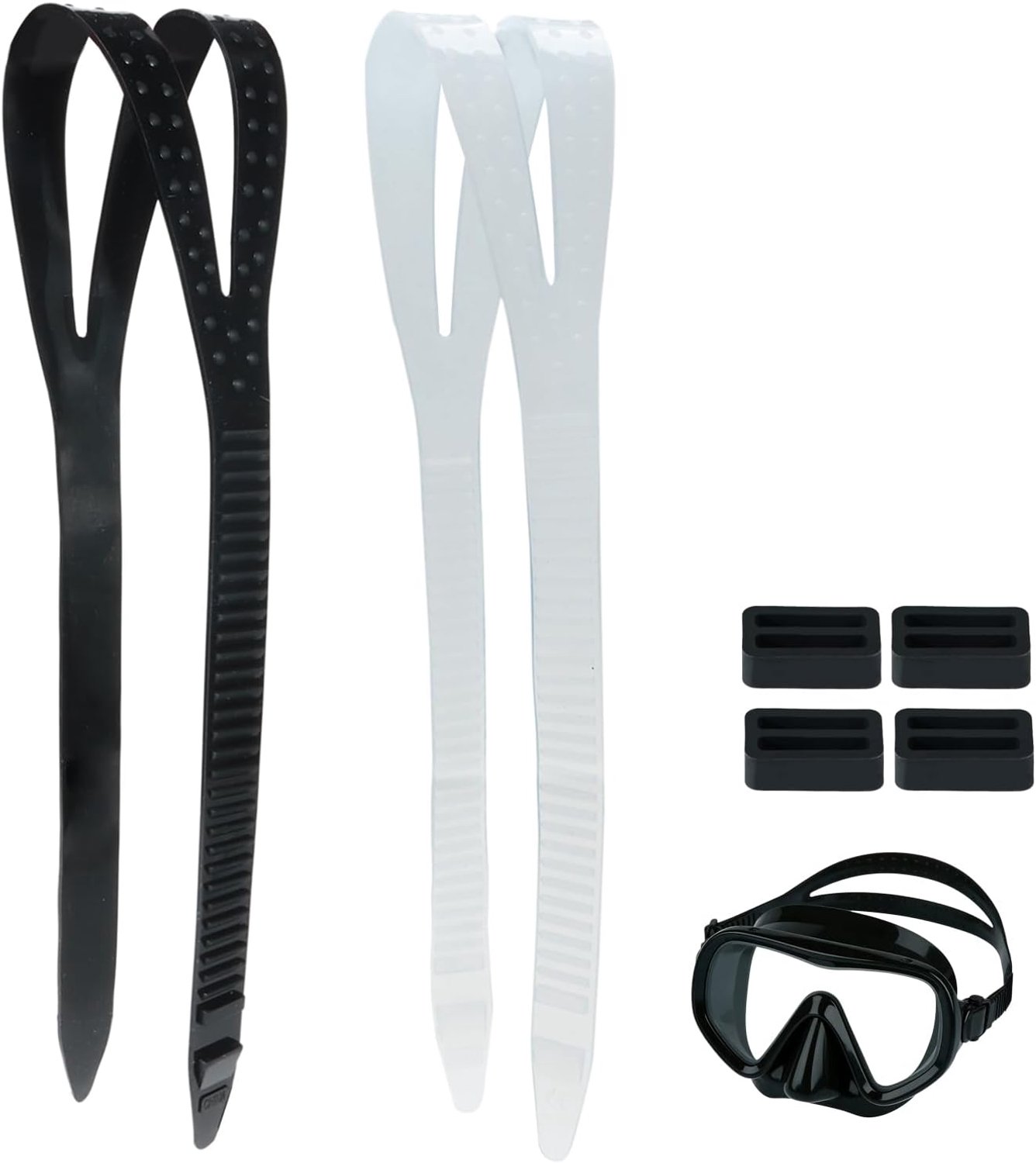 2 stuks duikmaskerband, siliconen vervangende maskerband, duikbril, universele snorkelmaskerband voor duiken, zwemmen, snorkelen