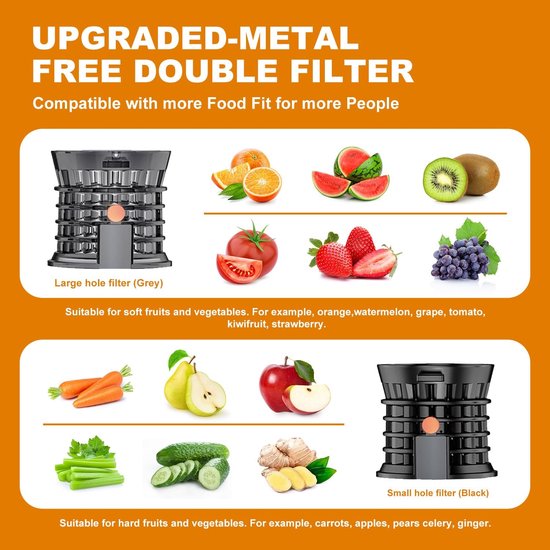 Krachtige Slow Juicer voor Vers Sap — afbeelding 4