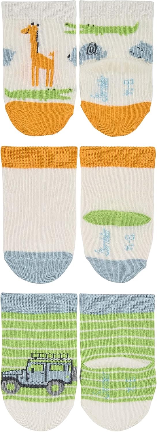 Baby Sokken 3-Pack - Zacht Katoen met Antislip - Maat 16