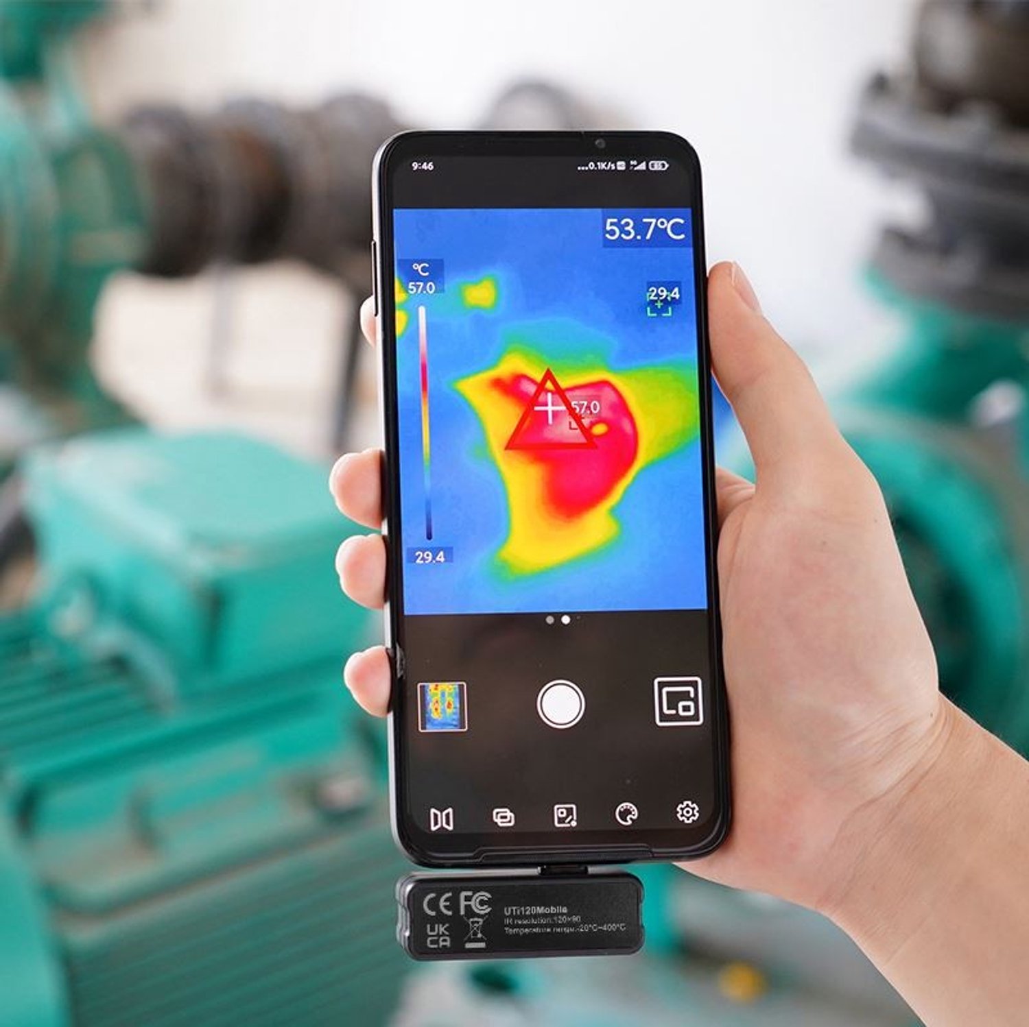 UNI-T UTi120M warmtebeeldcamera voor smartphone