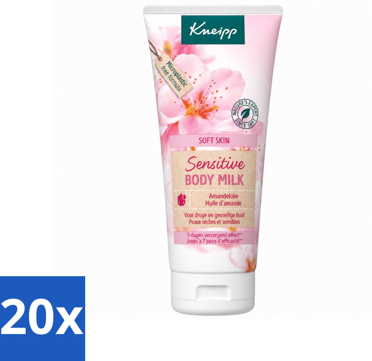 20 x Kneipp - Body lotion - Soft Skin - Amandelbloesem - 200 ml - Voordeelverpakking - 20 stuks