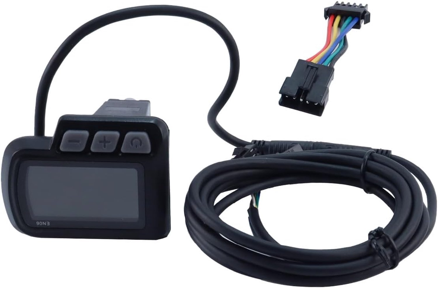 Fiets, lcd-display, meter, 24 V, 36 V, 48 V, spanning, waterdicht, snelheidsmeter voor mountainbike en scooter, 1,8 m kabel
