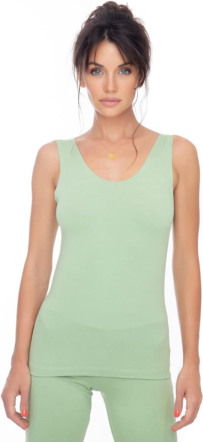 Shirt voor dames, doorzochte zomer tanktop van katoen