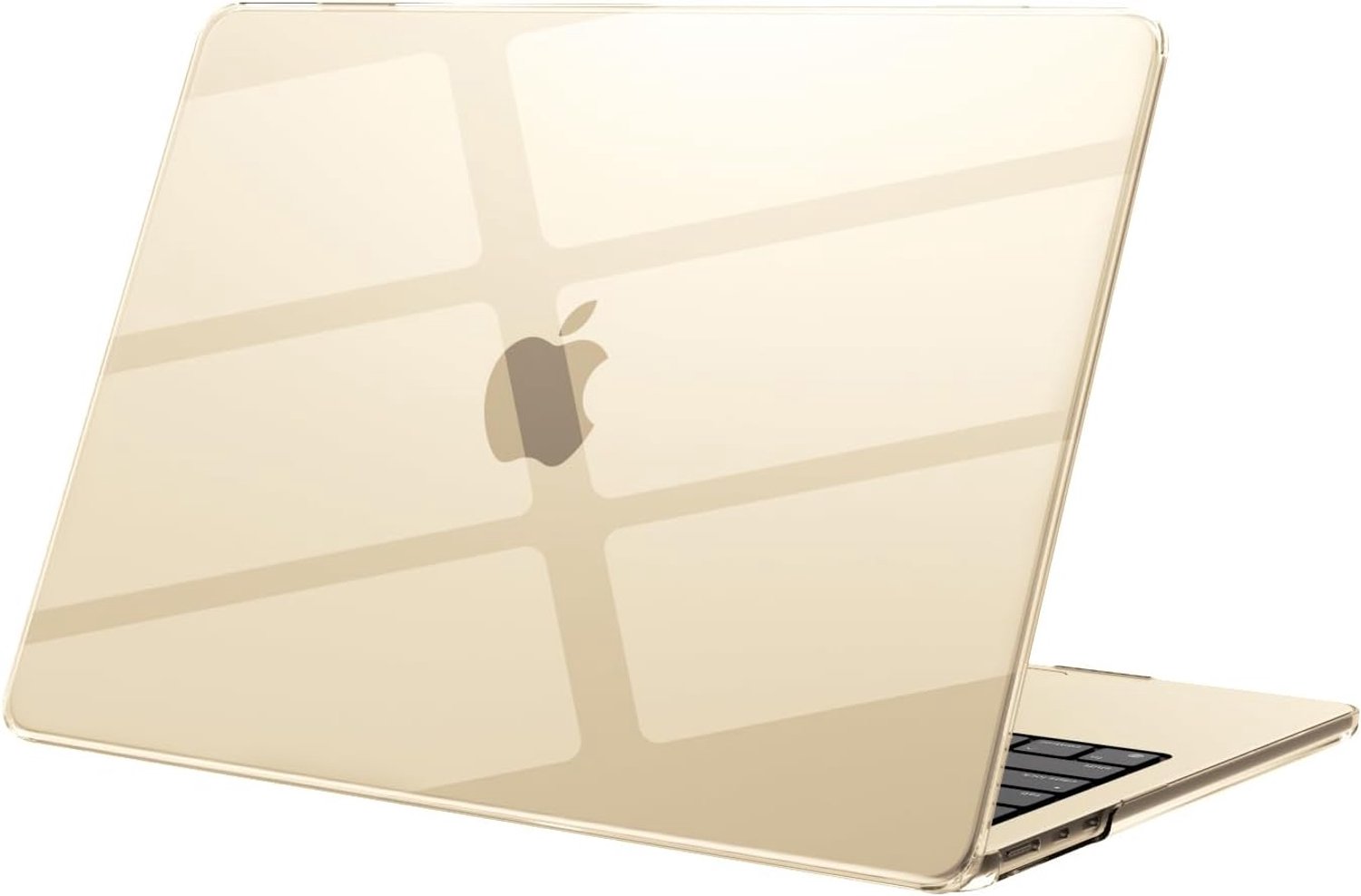 Compatibel met MacBook Air 13" M5 A3449 M4 A3240 M3 A3113 M2 A2681 [Bijpassende Mac's Kleur], 2026 2025 2024 2022 uitgebracht, harde Case voor Mac Air 13,6 inch, sterrenlicht transparant