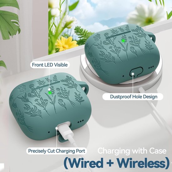 Grasprint Hoesje voor AirPods 4 (Groen) — afbeelding 4