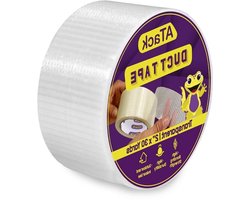 Glasvezel Tape - Versterkte tape - Zware pakketten sluiten - Bi-directionele vezels - 2 Inch x 30 Yards - Transparant