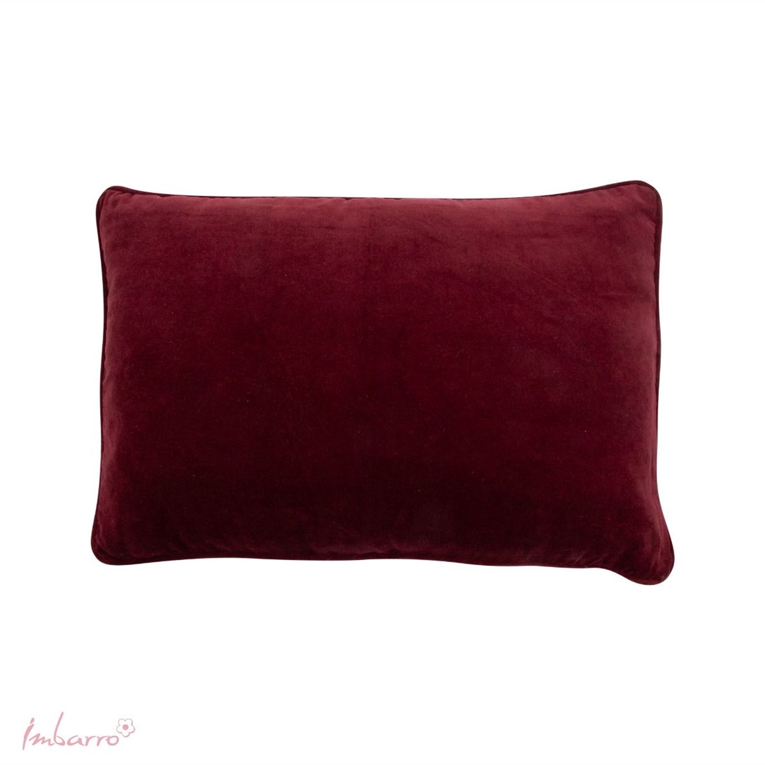 Imbarro Home & Fashion Imbarro - Sierkussen - Kussen - Burgundy - LalaP - Velvet - 40x60cm Burgundy Bordeaux