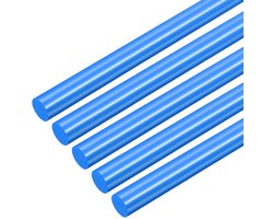 kunststof staven 250 mm - blauwe ABS-styreen - ronde massieve staaf - ideaal voor modelbouw en architectuur - 5 stuks - Vemera