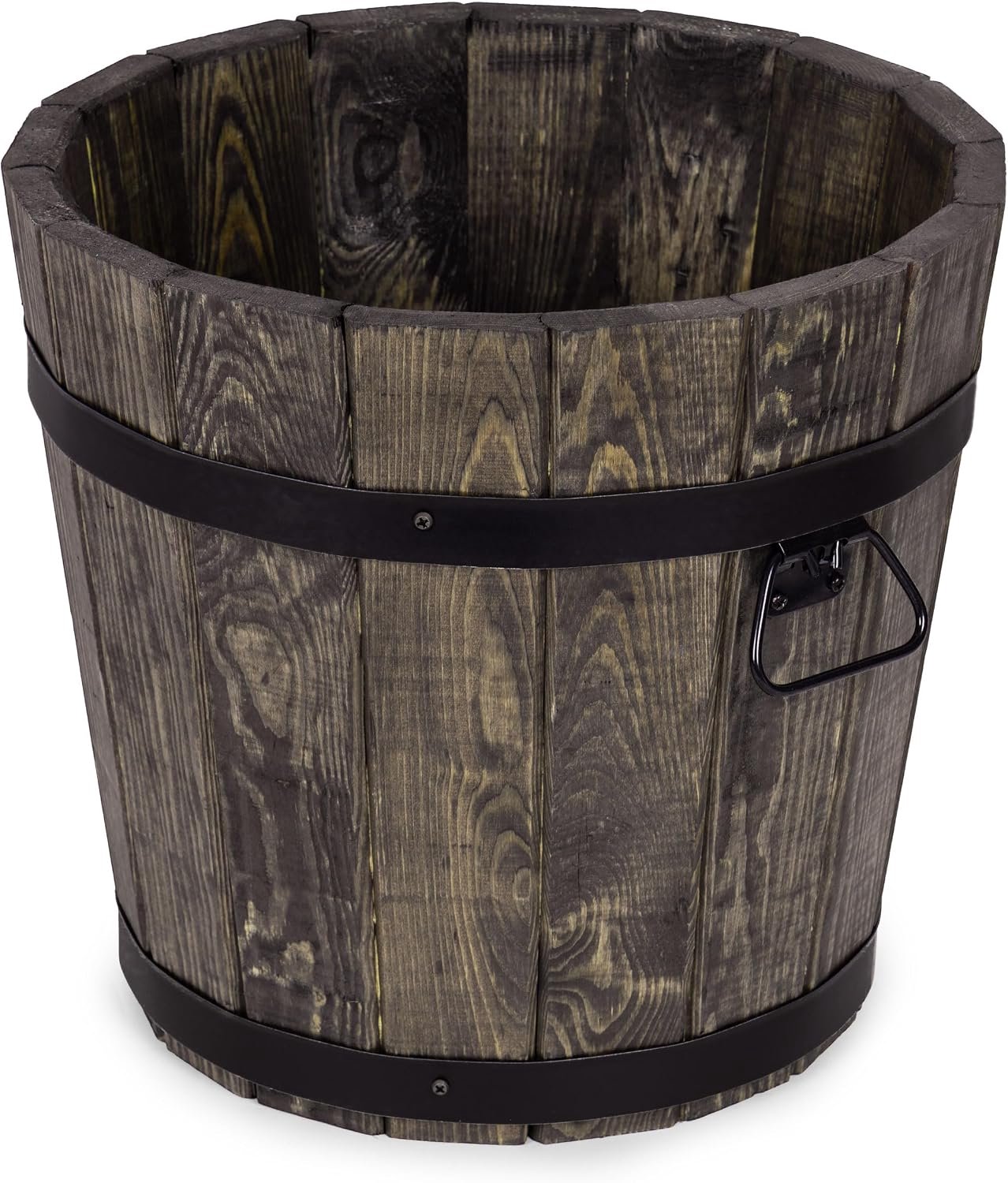 Houten bloempot 35 x 31 cm
