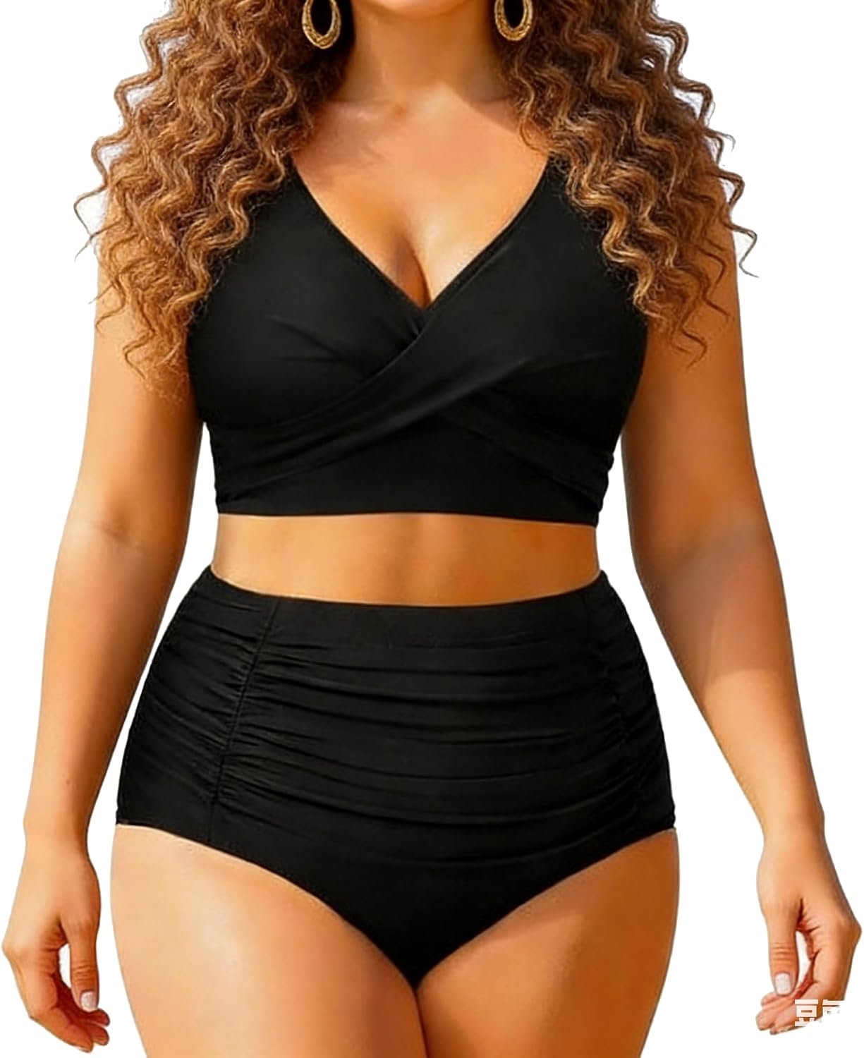 Bikiniset, hoge taille, 2-delig, vormbare cups en slip