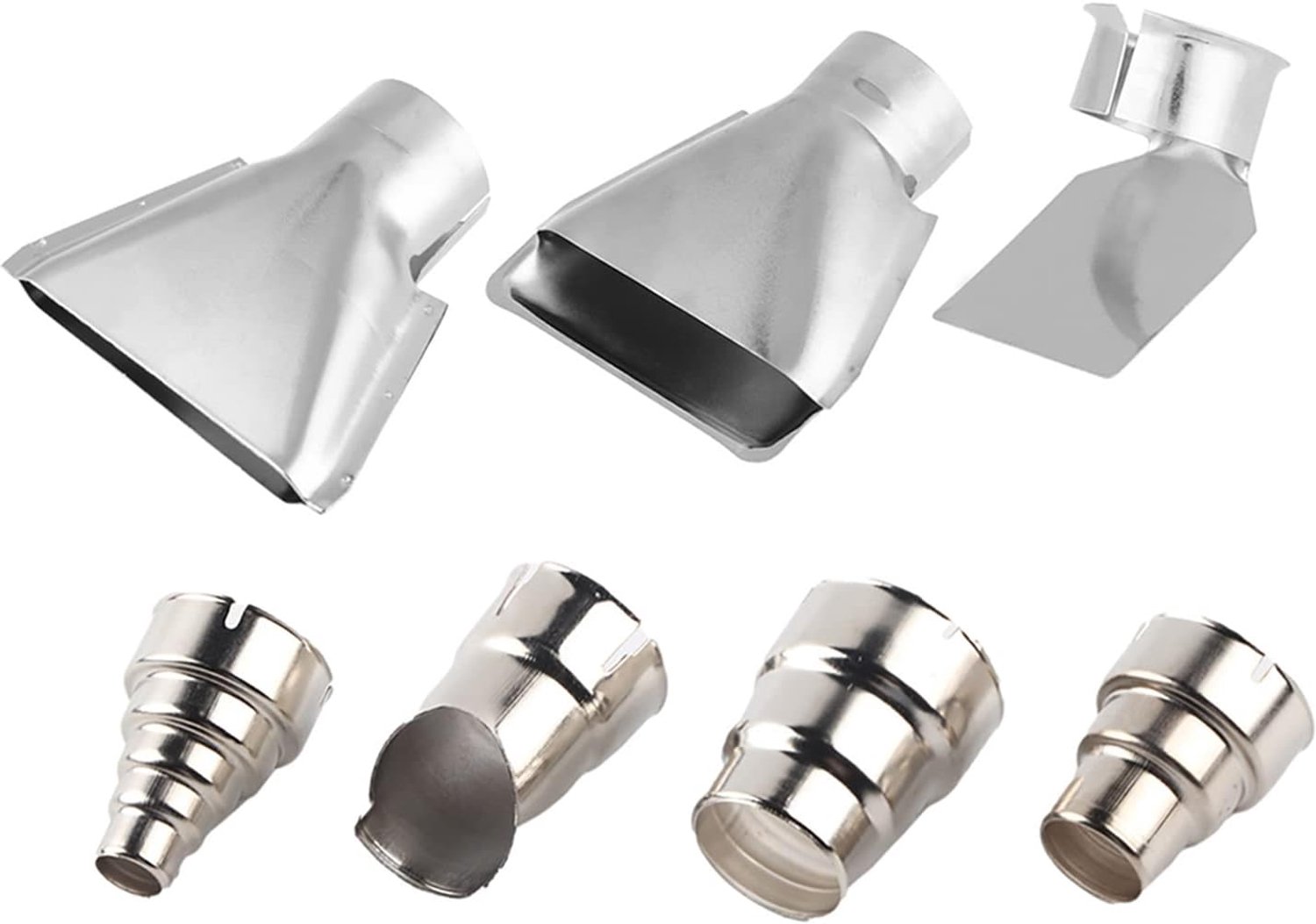 Heteluchtpistool Nozzle Set 35 40mm - Roestvrij staal - Duurzaam - Accessoire voor soldeerstation - 7 stuks - m-winkel