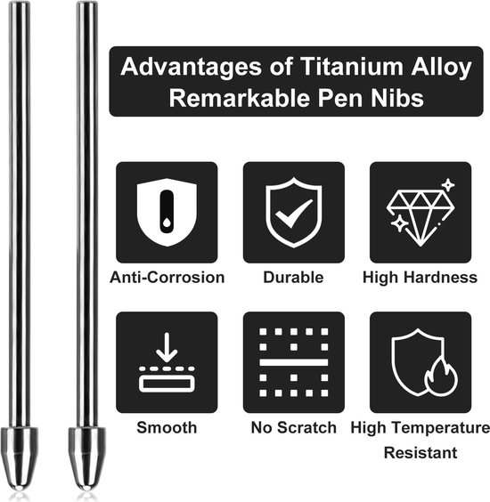 Pen tip vervanging 2 stuks - titaniumlegering - hoge gevoeligheid - eenvoudig te vervangen voor Kindle Scribe - ServiceTopper — afbeelding 4