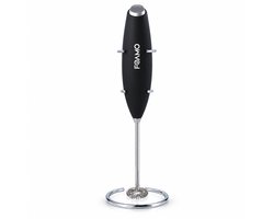 Foamo® Melkopschuimer Electrisch - Handmatige Melkschuimer - Elektrische Melkklopper voor Cappuccino en Matcha - Milk Frother op Batterijen - Zwart