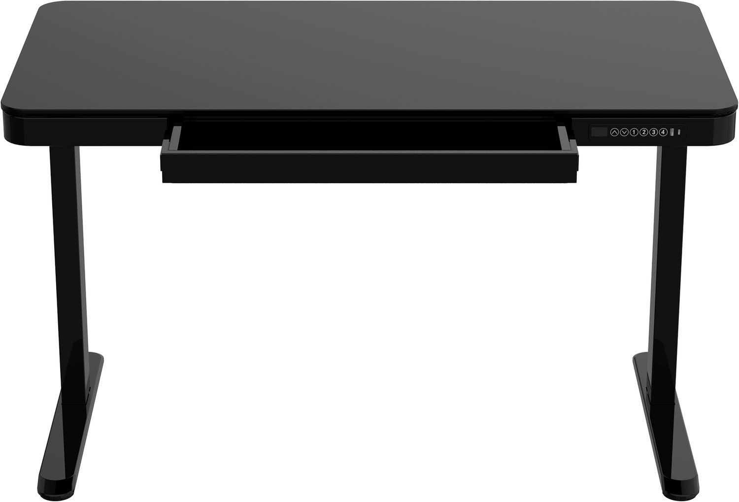 Lykke Zit Sta Bureau Elektrisch 120x60cm Polar, zwart black