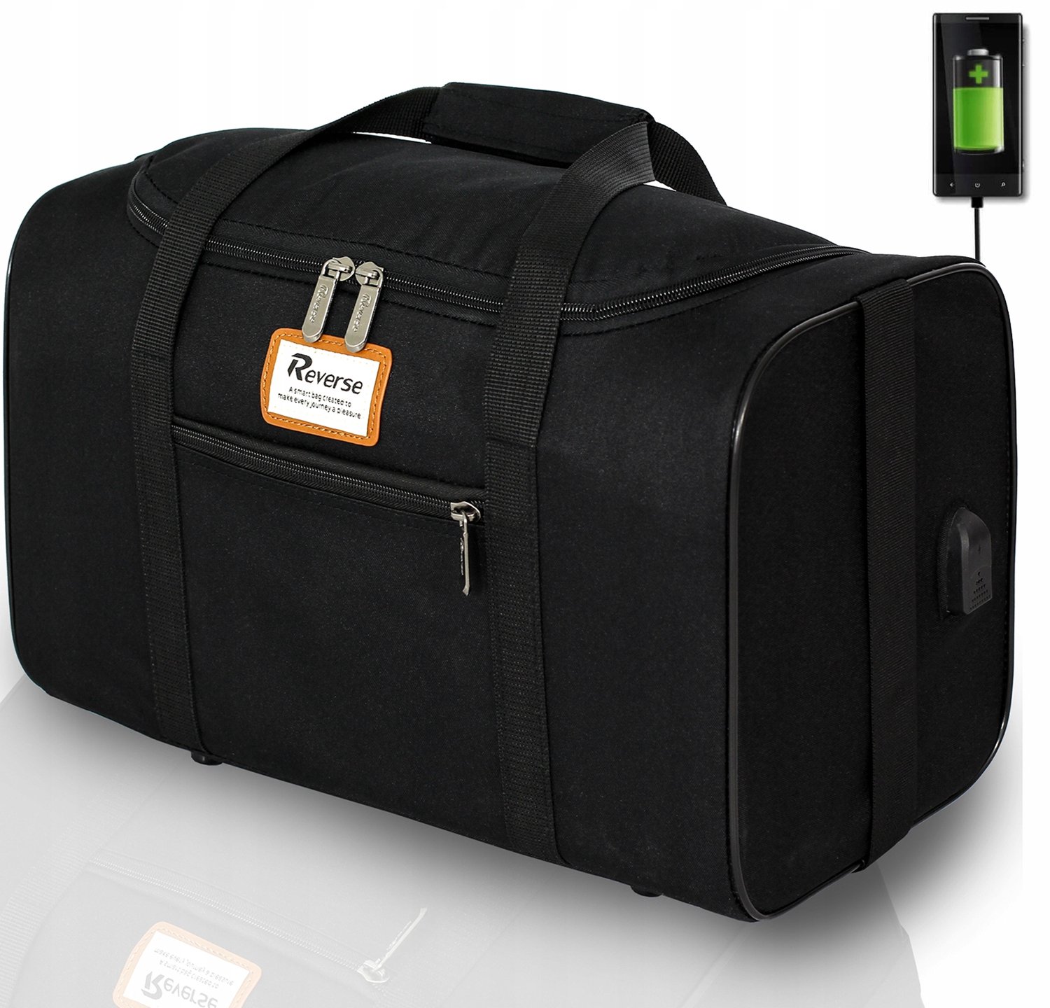 Handige handbagage tas 40x20x25cm voor Ryanair & Wizz Air, lichtgewicht