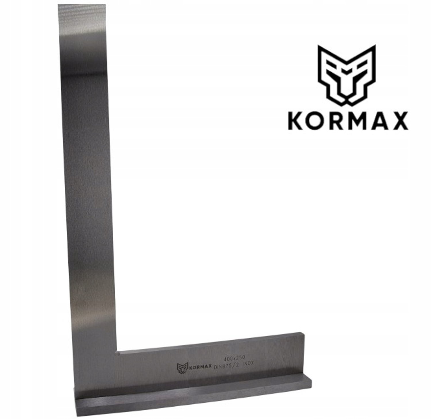 Kormax Hoekijzer 400x250mm RVS met Voet DIN875/2