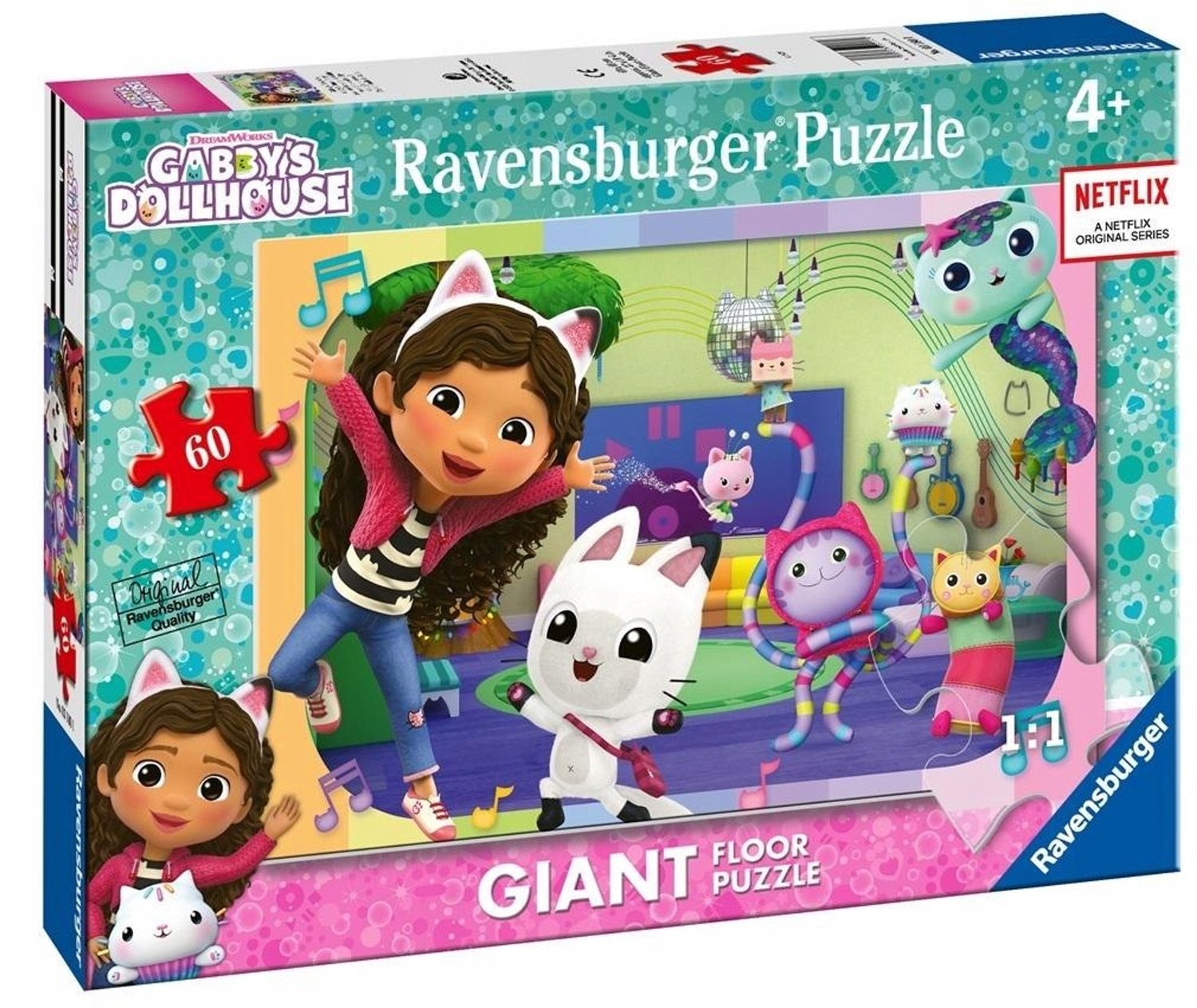 Educatief Puzzel 60 Stukjes - Grote Kattenhuis Gabi