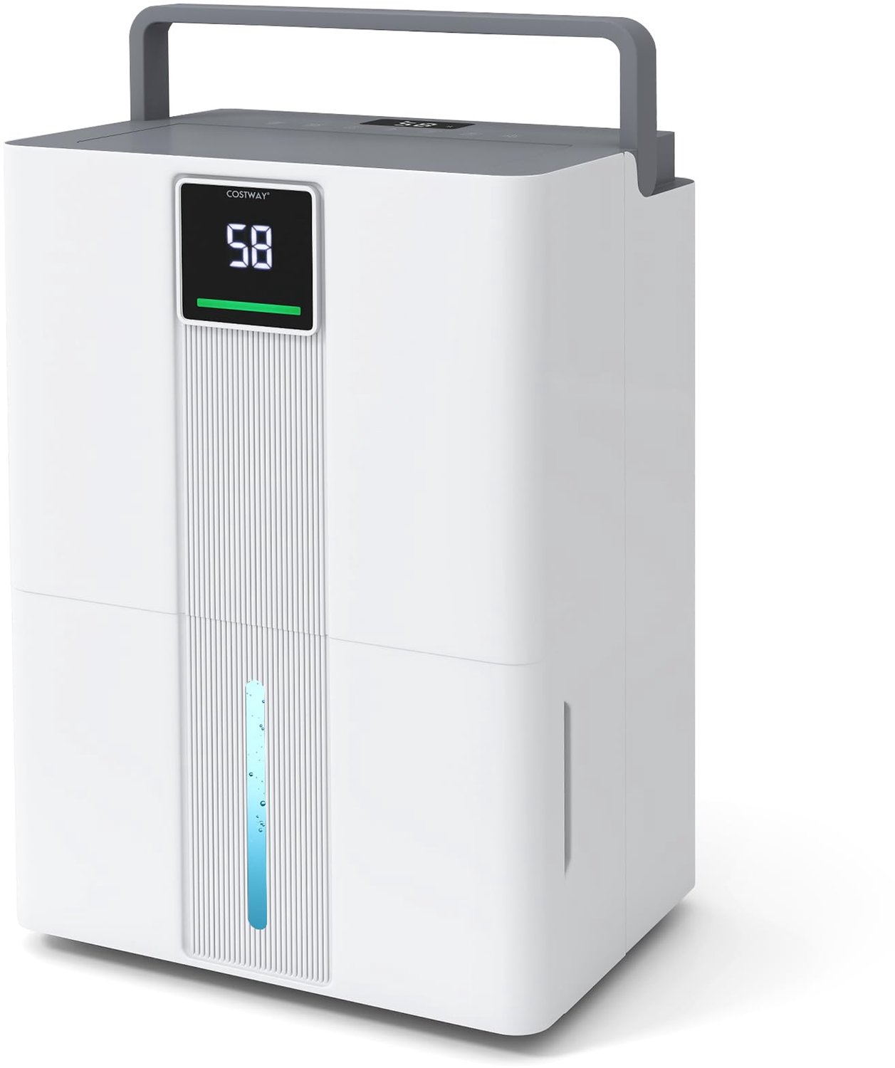 Luchtontvochtiger Elektrisch - 35 Liter Per Dag Capaciteit - 5,5 Liter Tank - Wit - Voor Badkamer En Kelder
