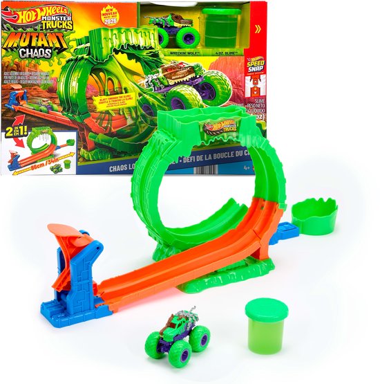 Hot Wheels Monster Trucks Mutant Chaos Loop Challenge Speelset