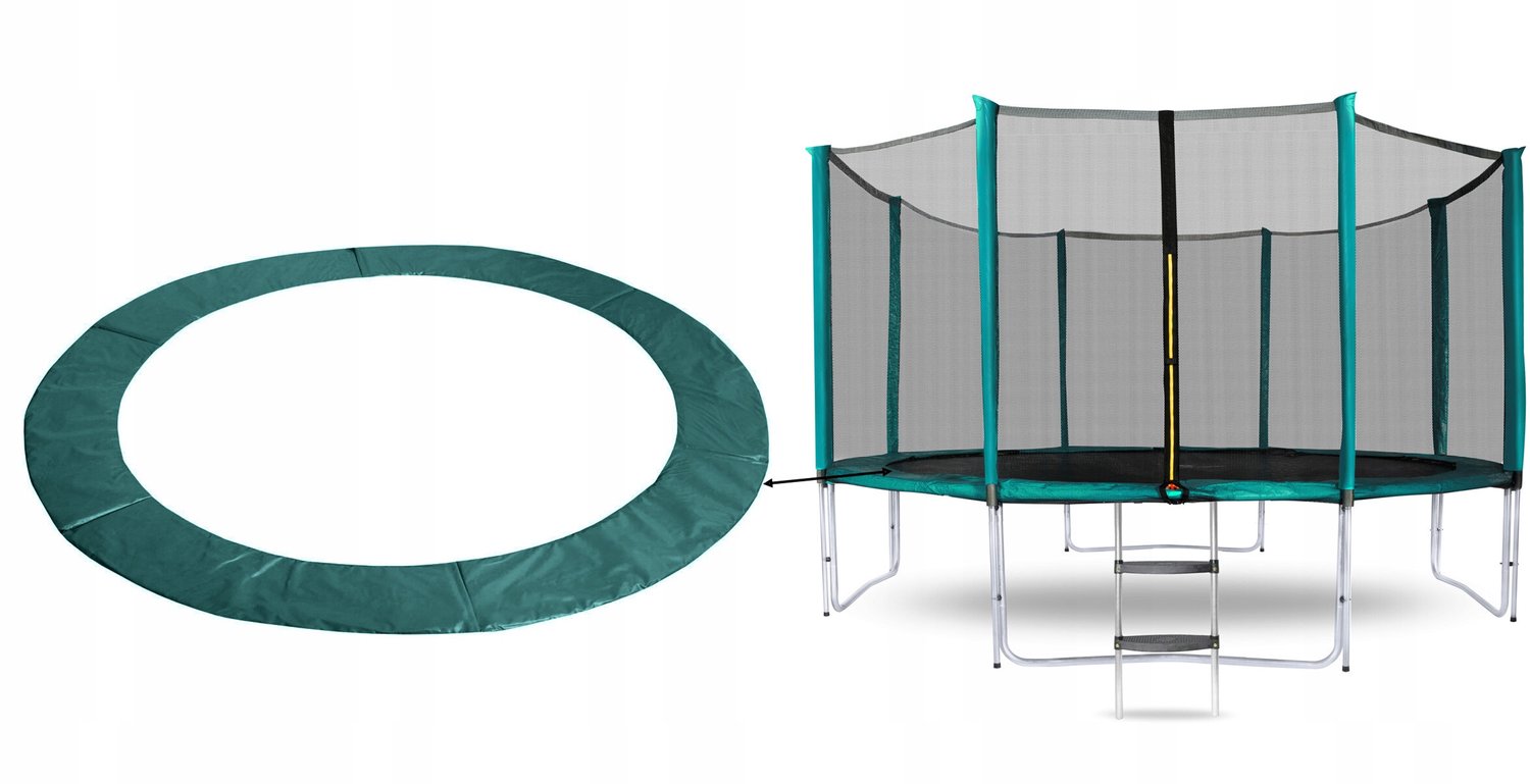 Universele Trampoline Veerspannerhoes 430 cm Groen