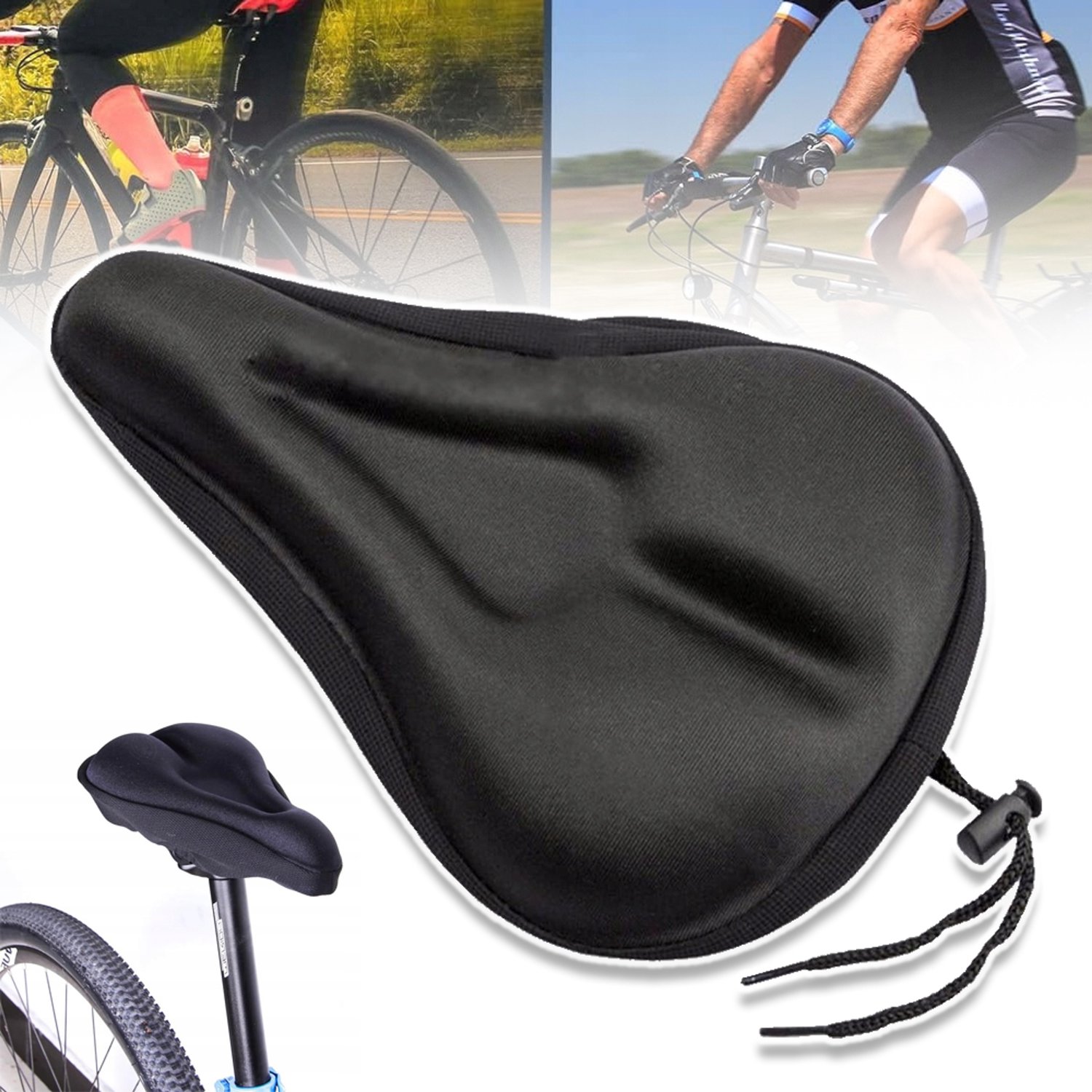 Comfortabel Gel Fietszadelhoes voor MTB, Stadsfiets & Meer