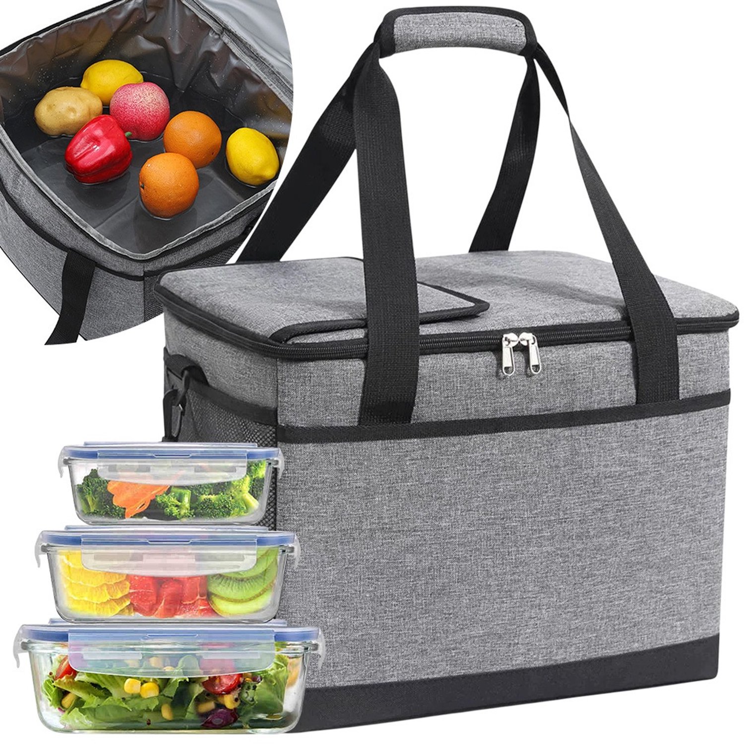 Grote Thermos Bag 35L - Waterdicht & Opvouwbaar voor Picknick & Camping
