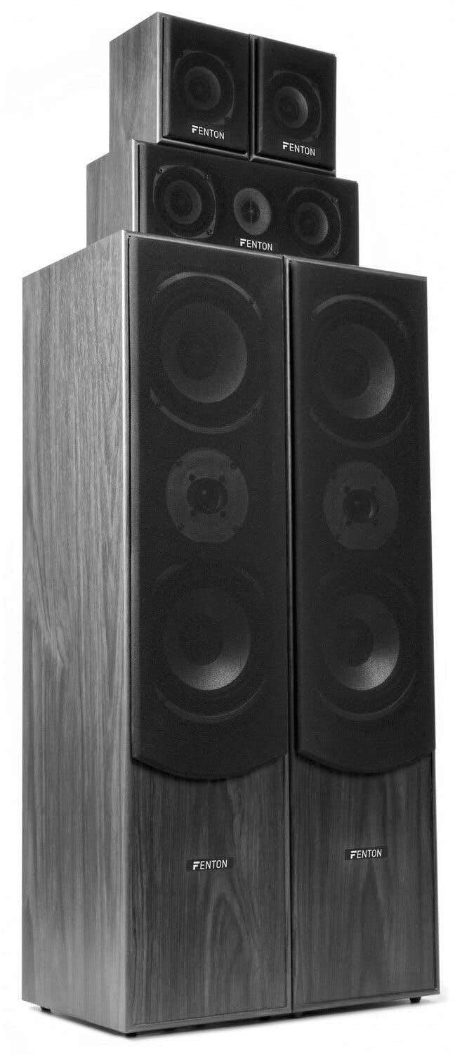 Home Cinema Set 5.0 Surround - 1150 Watt Vermogen - Hout Materiaal - Zwart Kleur - Voor TV En Films — afbeelding 2