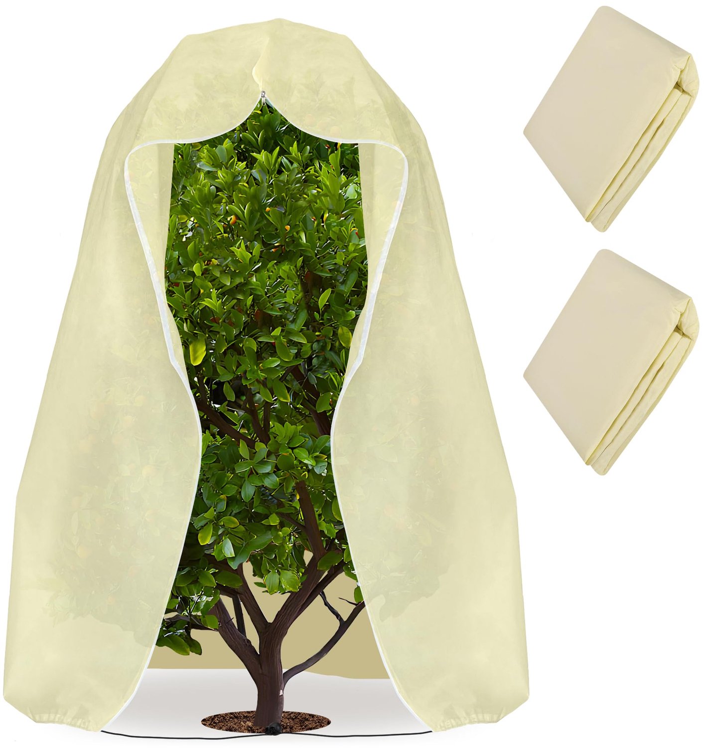 Famanu - Winter plantenafdekhoezen - Bescherming tegen vorst - Duurzaam polyester - Groen 2 stuks