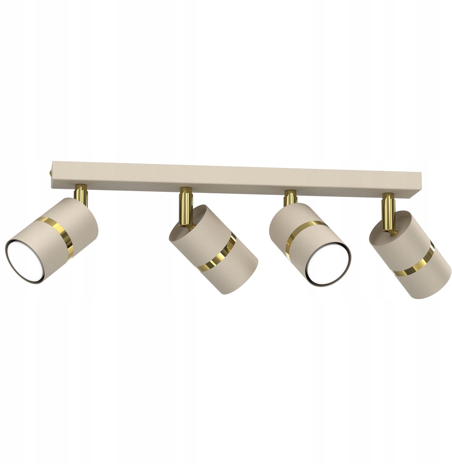 Moderne Plafondlamp Tuba Goud 4x GU10 Verstelbaar