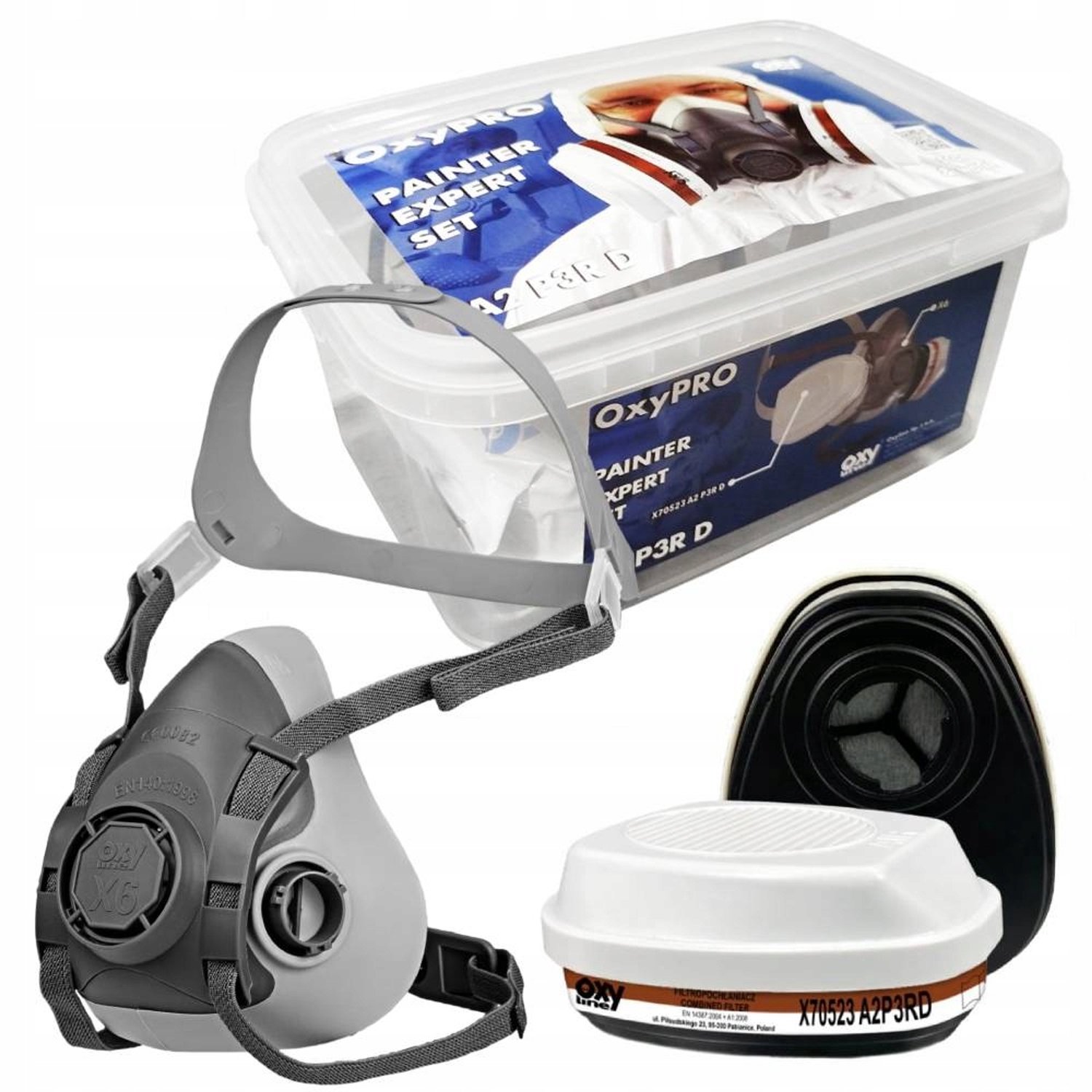 Oxyline Verfmasker Set met Filters L - Professionele Bescherming
