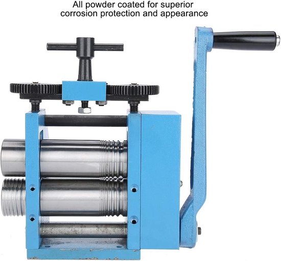 Combinatierollende Molen voor Sieraden, Tafelpers voor Edelmetalen en Gereedschap, Blauw — afbeelding 2