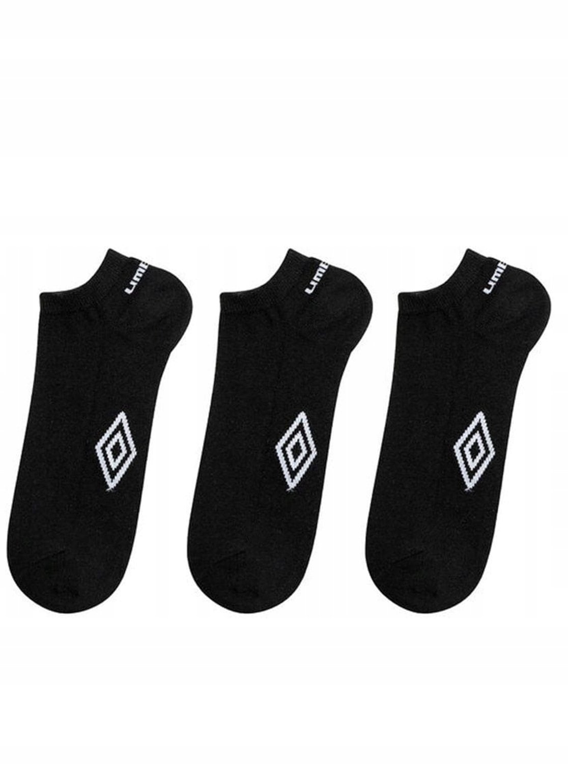 Umbro Sneakersokken 3-Pack Zwart